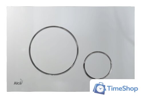 Панель смыва Alcaplast M672 (хром матовый) - Изображение №1 — Интернет-магазин Time-Shop