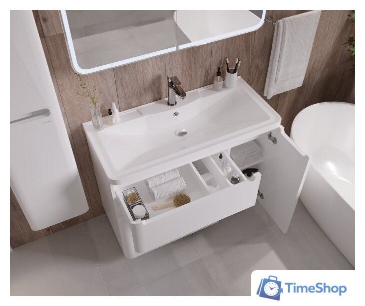  Grossman Тумба под умывальник Адель 90 см напольная (белый) - Изображение №2 — Интернет-магазин Time-Shop