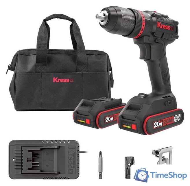 Ударная дрель-шуруповерт Kress KUC30.1 (с 2-мя АКБ, сумка) - Изображение №1 — Интернет-магазин Time-Shop