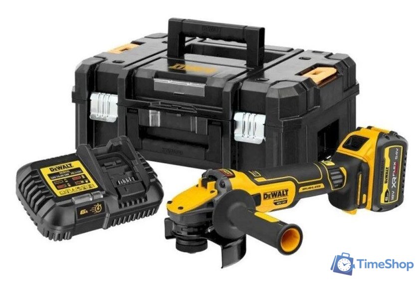 Угловая шлифмашина DeWalt DCG409VST1 (с 1-им АКБ, кейс) - Изображение №1 — Интернет-магазин Time-Shop