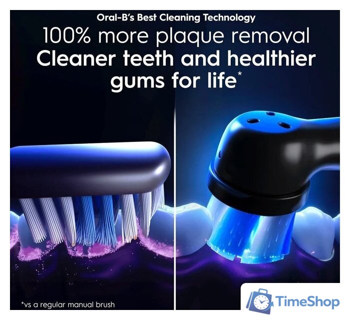 Электрическая зубная щетка Oral-B iO 10 Series 10 (lunar gold) - Изображение №4 — Интернет-магазин Time-Shop