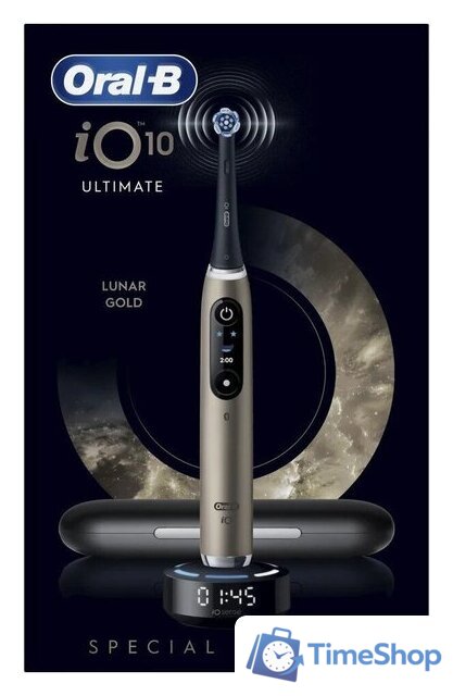 Электрическая зубная щетка Oral-B iO 10 Series 10 (lunar gold) - Изображение №5 — Интернет-магазин Time-Shop