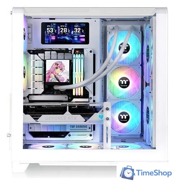Корпус Thermaltake View 390 Air Snow CA-11F-00M6WN-00 - Изображение №2 — Интернет-магазин Time-Shop