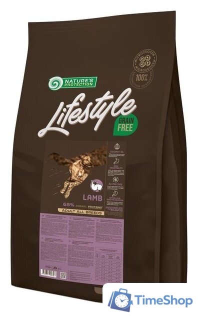 Сухой корм для собак Nature's Protection Lifestyle Grain Free Adult Lamb 10 кг - Изображение №1 — Интернет-магазин Time-Shop