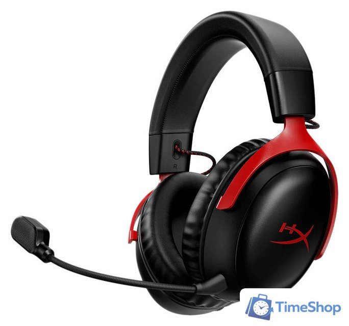 Наушники HyperX Cloud III Wireless (черный/красный) - Изображение №1 — Интернет-магазин Time-Shop