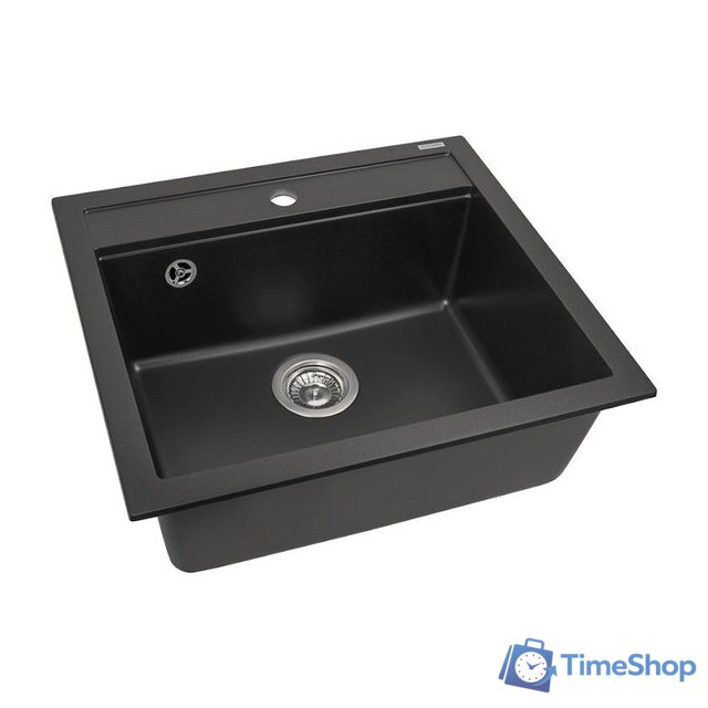 Кухонная мойка Aquasanita Quadro SQQ100W (графит 222) - Изображение №5 — Интернет-магазин Time-Shop