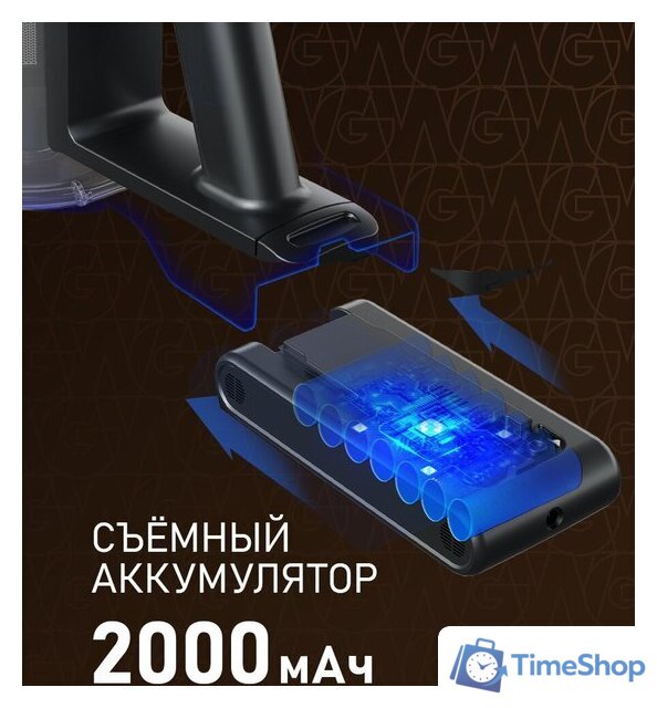 Пылесос Weissgauff V21 BLDC 280 Turbo Grey - Изображение №6 — Интернет-магазин Time-Shop
