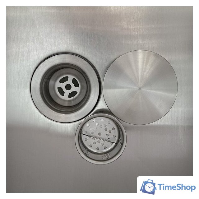 Кухонная мойка Roxen Uno 560210-54 под столешницу сатин/матовая поверхность (ролл-мат, дозатор, сифон) - Изображение №11 — Интернет-магазин Time-Shop