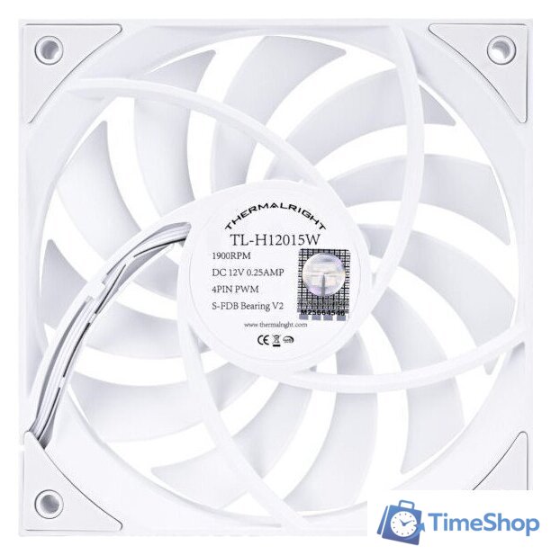 Вентилятор для корпуса Thermalright TL-H12015W (белый) - Изображение №2 — Интернет-магазин Time-Shop