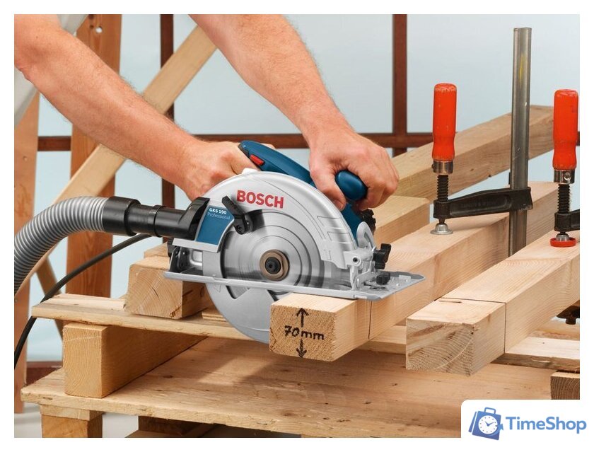 Дисковая (циркулярная) пила Bosch GKS 190 Professional [0601623000] - Изображение №2 — Интернет-магазин Time-Shop