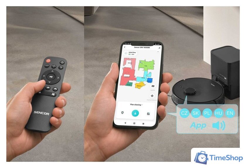Робот-пылесос Sencor SRV 9085BK - Изображение №9 — Интернет-магазин Time-Shop
