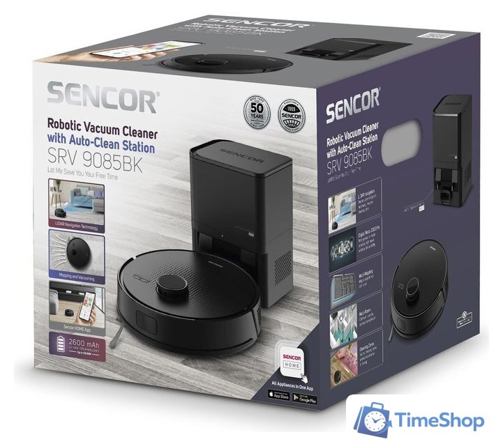Робот-пылесос Sencor SRV 9085BK - Изображение №17 — Интернет-магазин Time-Shop