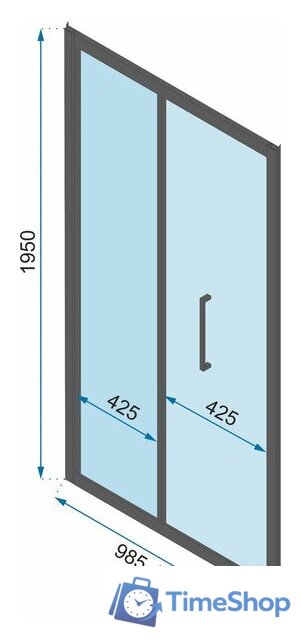 Душевая дверь Rea Rapid Fold 100 - Изображение №4 — Интернет-магазин Time-Shop