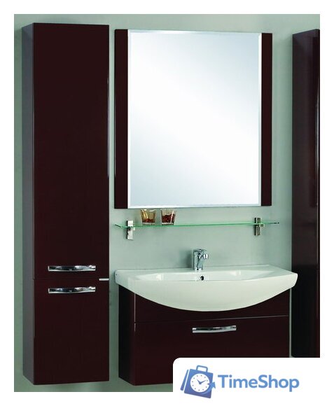  Акватон Ария 80 Тумба коричневая (1.A141.7.01A.A43.0) - Изображение №2 — Интернет-магазин Time-Shop