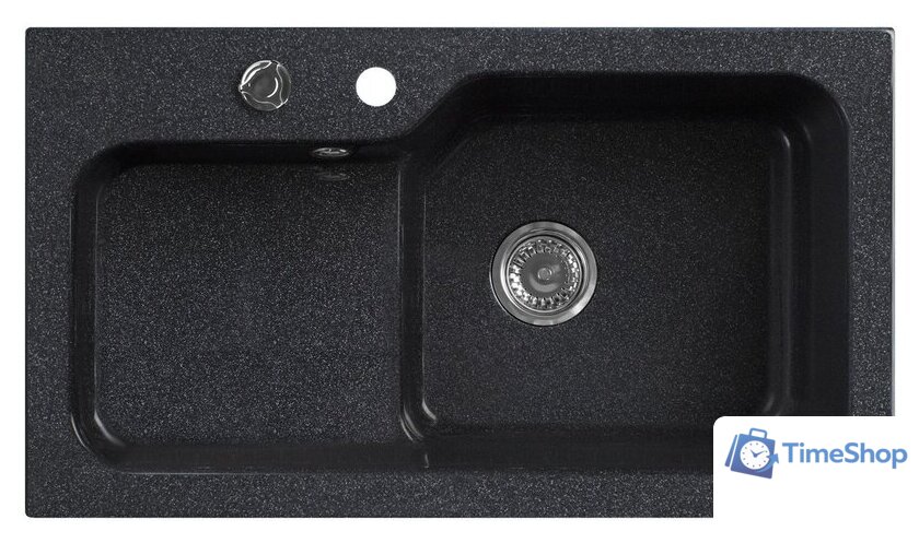 Кухонная мойка Belux SG-REC-HALF-8045 (черный) - Изображение №1 — Интернет-магазин Time-Shop
