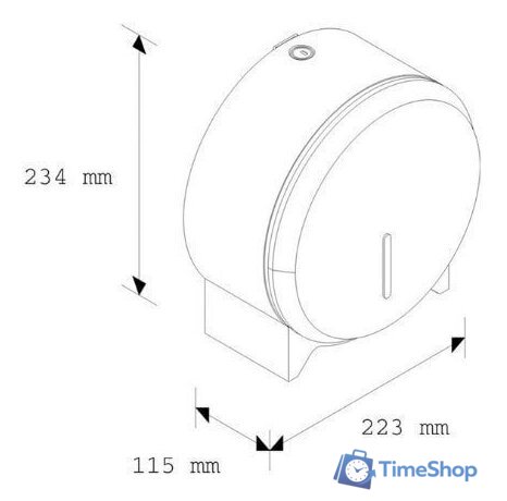 Диспенсер для туалетной бумаги Merida Stella Mini BSM201 - Изображение №4 — Интернет-магазин Time-Shop