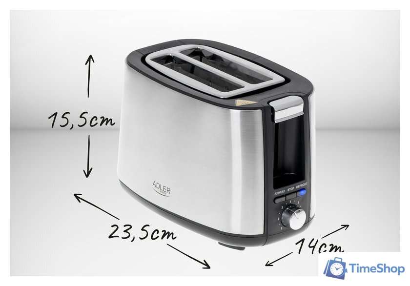 Тостер Adler AD 3214 - Изображение №5 — Интернет-магазин Time-Shop
