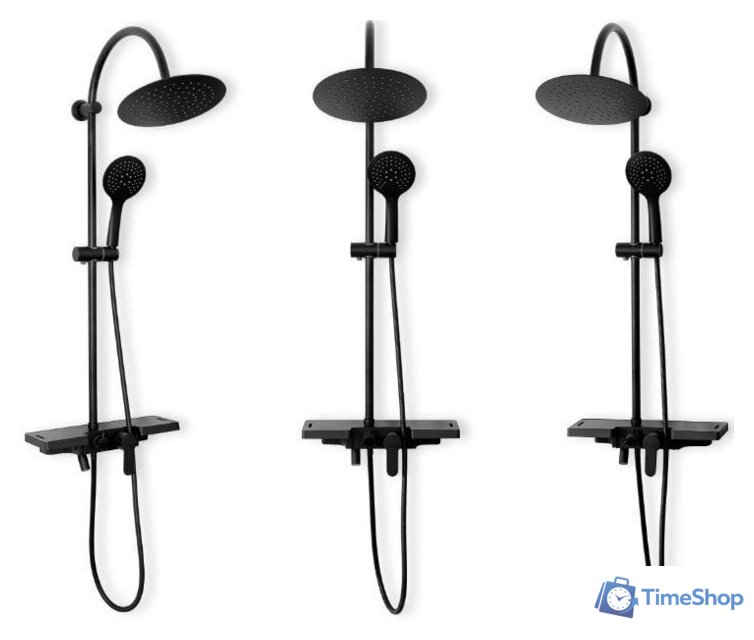 Душевая система  Rea Vigo REA-P7001 (черный) - Изображение №2 — Интернет-магазин Time-Shop