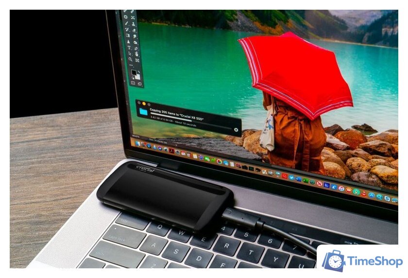 Внешний накопитель Crucial X8 1TB CT1000X8SSD9 - Изображение №7 — Интернет-магазин Time-Shop