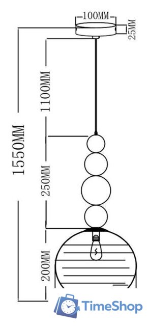 Подвесная люстра Moderli Arti V10913-P - Изображение №6 — Интернет-магазин Time-Shop
