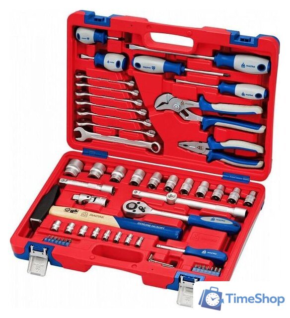 Универсальный набор инструментов Мастак 01-058C (58 предметов) - Изображение №1 — Интернет-магазин Time-Shop