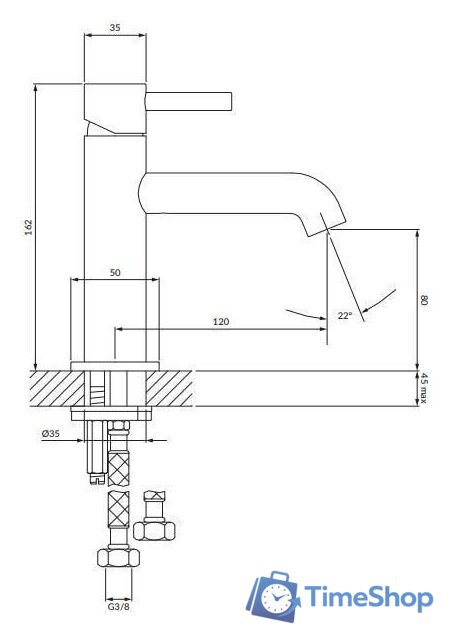 Смеситель Omnires Y Y1210NGL - Изображение №4 — Интернет-магазин Time-Shop