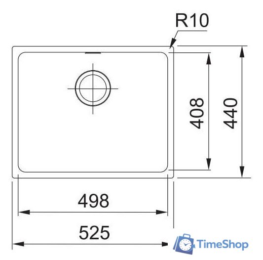 Кухонная мойка Franke Sirius SID 110-50 144.0603.820 (серый) - Изображение №2 — Интернет-магазин Time-Shop