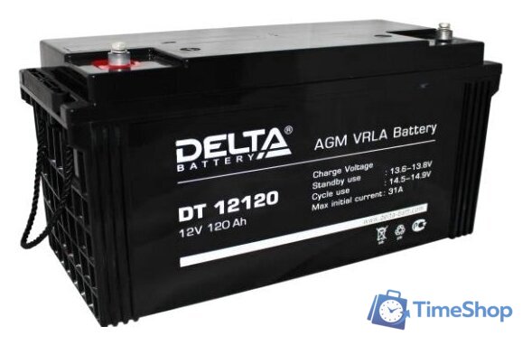 Аккумулятор для ИБП Delta DT 12120 (12В/120 А·ч) - Изображение №1 — Интернет-магазин Time-Shop