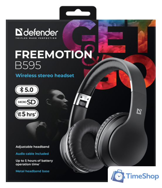 Наушники Defender FreeMotion B595 (черный) - Изображение №7 — Интернет-магазин Time-Shop