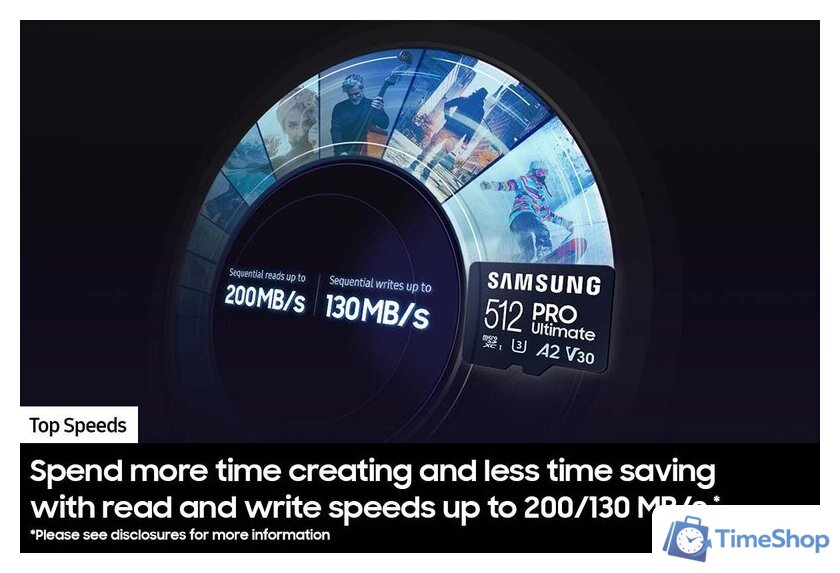 Карта памяти Samsung PRO Ultimate microSDXC 128GB (с адаптером) - Изображение №3 — Интернет-магазин Time-Shop