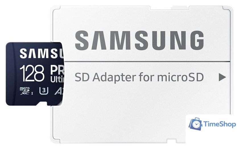 Карта памяти Samsung PRO Ultimate microSDXC 128GB (с адаптером) - Изображение №2 — Интернет-магазин Time-Shop