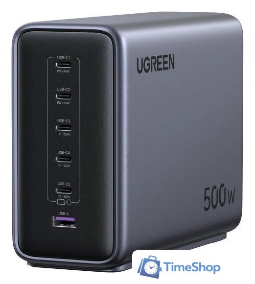 Сетевое зарядное Ugreen Nexode 500W X759 55550B - Изображение №1 — Интернет-магазин Time-Shop