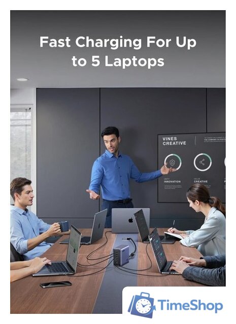 Сетевое зарядное Ugreen Nexode 500W X759 55550B - Изображение №4 — Интернет-магазин Time-Shop