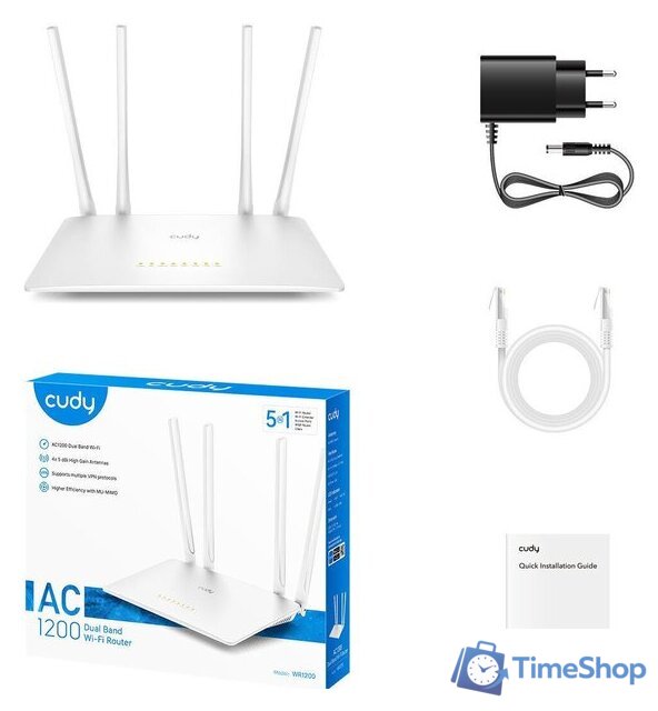 Wi-Fi роутер Cudy WR1200 2.1 - Изображение №5 — Интернет-магазин Time-Shop