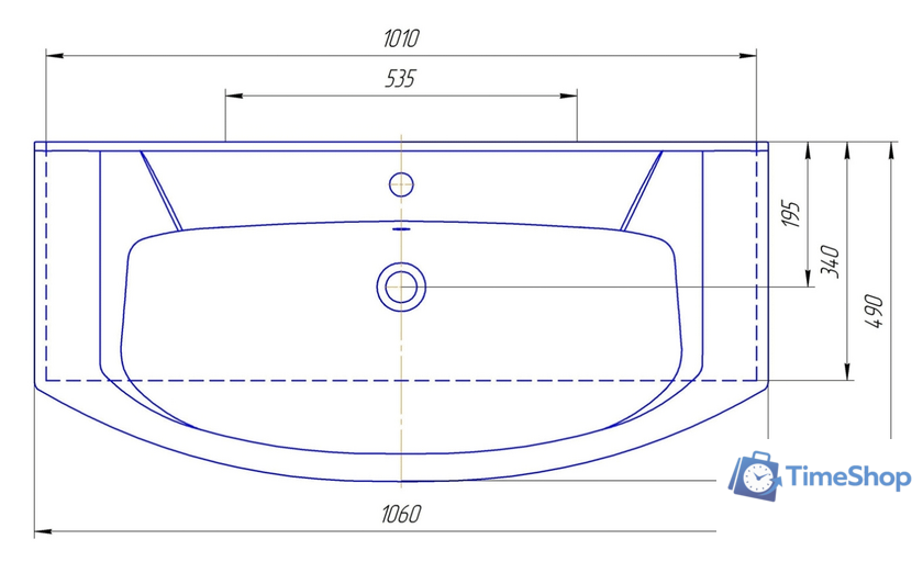 Умывальник Kirovit Элеганс 1050 - Изображение №3 — Интернет-магазин Time-Shop