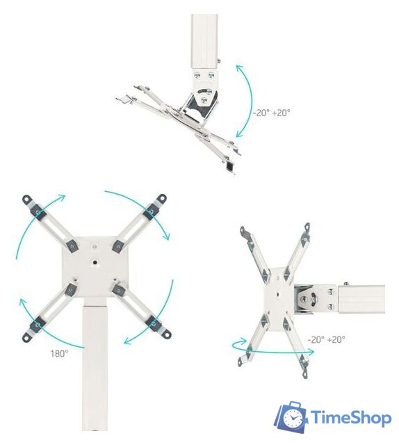 Кронштейн для проектора Onkron K5A (белый) - Изображение №4 — Интернет-магазин Time-Shop