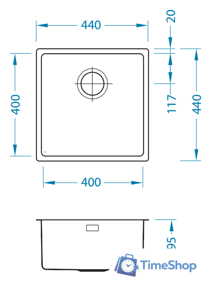 Кухонная мойка Alveus Kombino 30 [1100235] - Изображение №3 — Интернет-магазин Time-Shop