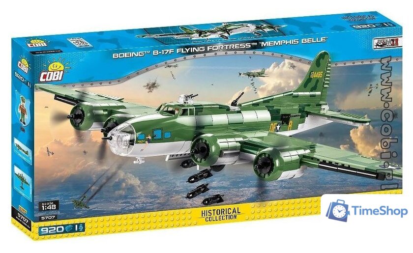 Конструктор Cobi World War II 5707 Boeing B-17F Flying Fortress Memphis Belle - Изображение №6 — Интернет-магазин Time-Shop