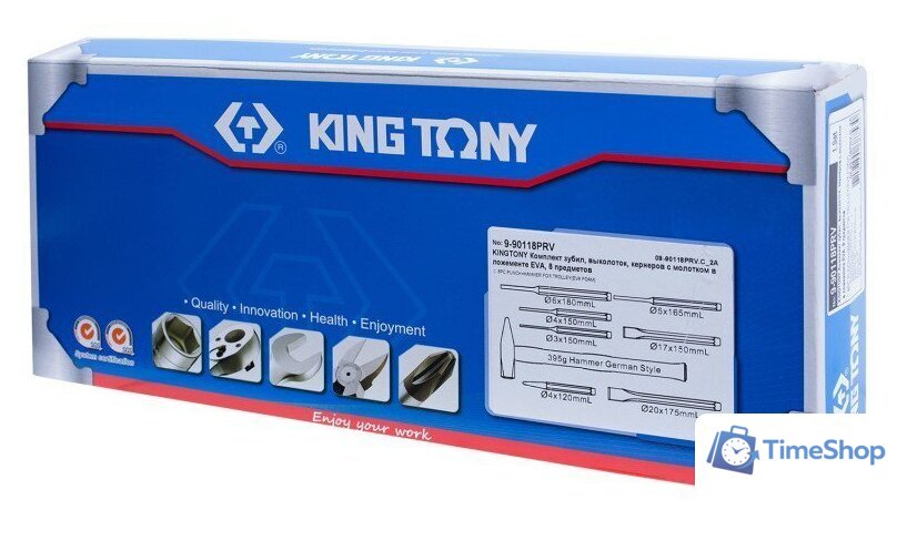 Набор выколоток King Tony 9-90118PRV (8 предметов) - Изображение №2 — Интернет-магазин Time-Shop