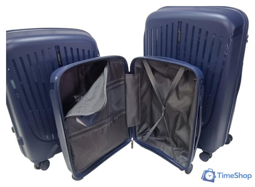 Чемодан-спиннер Mironpan 23107 (L, темно-синий) - Изображение №3 — Интернет-магазин Time-Shop