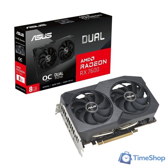 Видеокарта ASUS Dual Radeon RX 7600 V2 OC Edition 8GB GDDR6 DUAL-RX7600-O8G-V2 - Изображение №13 — Интернет-магазин Time-Shop