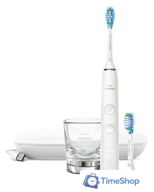 Электрическая зубная щетка Philips DiamondClean 9000 HX9913/17 - Изображение №2 — Интернет-магазин Time-Shop