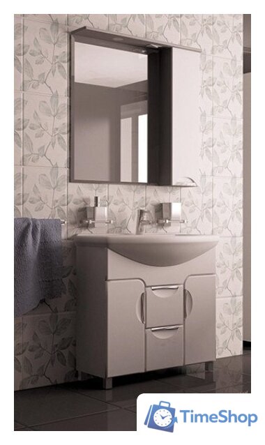  Mixline Тумба с умывальником Кассиопея 75 529563 + Элеганс 75 - Изображение №1 — Интернет-магазин Time-Shop