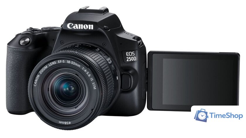 Зеркальный фотоаппарат Canon EOS 250D Kit 18-55 IS STM (черный) - Изображение №4 — Интернет-магазин Time-Shop