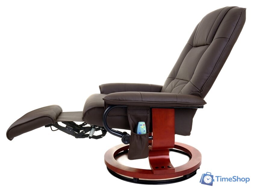 Массажное кресло Calviano 2159 (экокожа, коричневый) - Изображение №8 — Интернет-магазин Time-Shop
