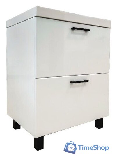  Garda Тумба под умывальник Verona 19.38.700.PVC (белый глянец) - Изображение №1 — Интернет-магазин Time-Shop