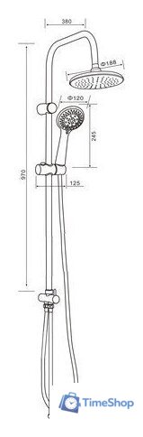 Душевая система  ORANGE O-Shower OW01 - Изображение №10 — Интернет-магазин Time-Shop