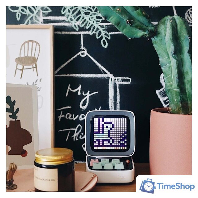 Беспроводная колонка Divoom Ditoo (розовый) - Изображение №10 — Интернет-магазин Time-Shop