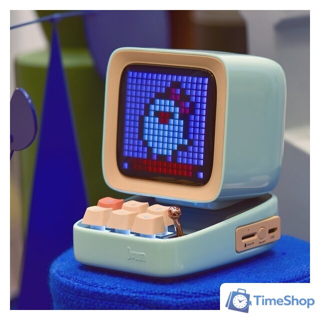 Беспроводная колонка Divoom Ditoo (розовый) - Изображение №3 — Интернет-магазин Time-Shop