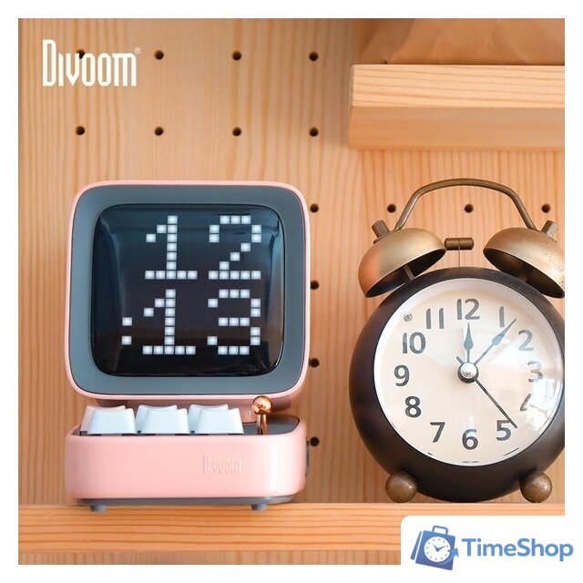 Беспроводная колонка Divoom Ditoo (розовый) - Изображение №7 — Интернет-магазин Time-Shop
